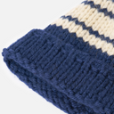 Lenny Hat - Chunky Knit Stripe - Navy
