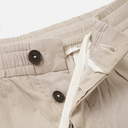 Pleated Track Short - Kennedy Stripe Brown