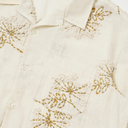 Hand Embroidery Cotton Road Shirt - Ecru