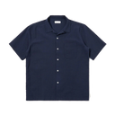 Road Shirt Seersucker Shirting - Navy