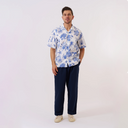 Jungle Toile Poplin Camp Shirt - White