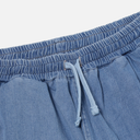 Simple Short - Washed Indigo Herringbone Denim