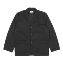 Twill Three Button Jacket - Black