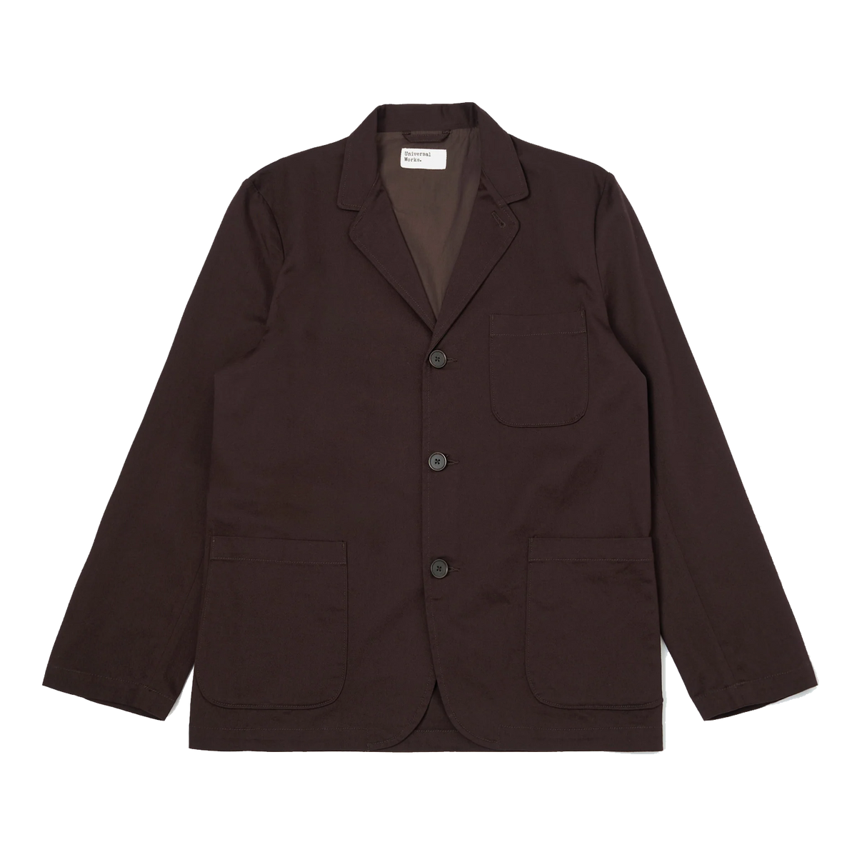 Universal Works Three Button Universal Works Twill Three Button Jacket - Brown – Stomping Ground