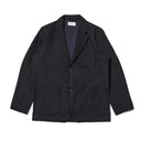 Two Button Jacket - Upcycled Navy Tweed