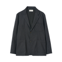 Two Button Jacket - Recycled IT Tweed - Charcoal