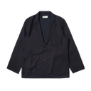 Travel Suiting Two Button Jacket - Navy