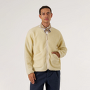 Zip Liner Jacket Galaxy Fleece - Ecru