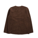 Zip Liner Jacket Wool Fleece - Brown Marl