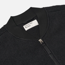 Zip Waistcoat Wool Fleece - Black
