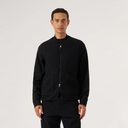 Zip Waistcoat Wool Fleece - Black