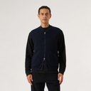 Zip Waistcoat Wool Fleece - Navy