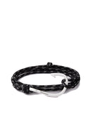 Hook on Rope Silver/Asphalt Bracelet - Stomping Ground
