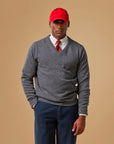 Extrafine Merino Wool V-neck Sweater