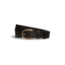 Calsen Western Leather Belt - Dark Brown