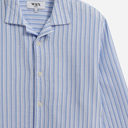 Corey L/S Shirt - Bright Blue - Twisted Stripe