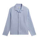 Corey L/S Shirt - Bright Blue - Twisted Stripe
