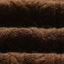 Friar - Brown Brush Cable Knit Zip Cardigan