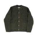 Granby Ribbed Wool Cardigan - Khaki