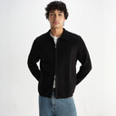 Lennox - Black Milano Stripe Knitted Polo