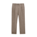 Malham Trouser Linen Stripe - Natural / Brown