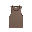 Montague Vest - Brown Mini Stripe
