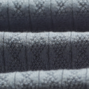 Oban - Grey Blue Diamond Stripe Knitted Polo