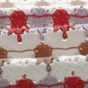 S/S Porto Shirt - Ecru & Multicolor Splash Crochet
