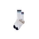 Thorpe Sports Sock - Block Stripe White / Navy