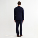 Vigo Double Breasted Blazer - Navy Linen