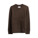 Wilde - Brown Fluffy Wool Crewneck