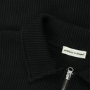 Double Zip Up Pocket Sweater - Black