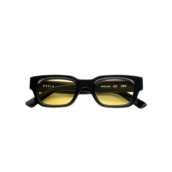 AKILA アキラ Zed Sunglasses BLACK/YELLOW Akila Sunglasses Zed - Black/Yellow – Stomping Ground