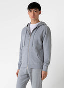 SUNSPEL Loopback Zip Hoody GREY MELANGE