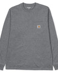 L/S Pocket T-shirt DARK GREY
The L/S Pocket T-Shirt is constructed from cotton jersey and features a chest pocket finished with a classic woven Carhartt WIP label.


100% Cotton, 190 g/sqm
regular fit
chest pocket
square label



I030437_02_XX
 CARHARTT WIP