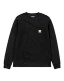 CARHARTT WIP L/S Pocket T-Shirt BLACK
The Long Sleeve Pocket T-Shirt is constructed from cotton jersey. It features a single chest pocket, adorned with a woven Carhartt WIP label.

100% Cotton Single Jersey, 175 g/sqm
regular fit
chest pocket
square label