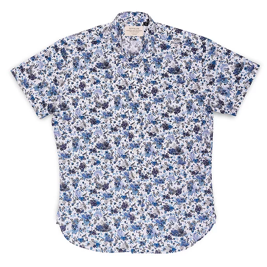 Lachlan Short Sleeve BLUE FLORAL
Blue and blue floral
Slim fitting
Shaped hem with side gussets
100% cotton
Made in Canada KOVALUM