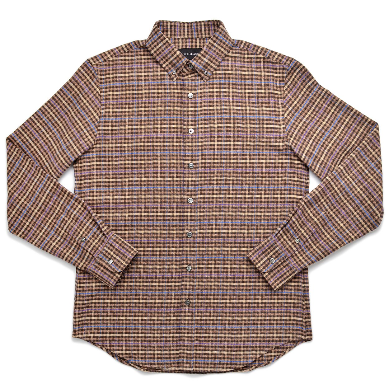 Brown Twill Check Flannel