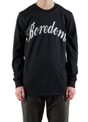 BOREDOM Script Long Sleeve BLACK