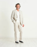 WAX LONDON Alp Smart Trouser NATURAL
Constructed from 100% linen, these trousers are a lightweight smart/casual style. Matching Fintry Blazer Jacket available.

Traditional Straight Fit
Flat Front
Half Lined
Twin Rear Button Pockets
Button Fastening &amp; Zip Fly
Unfinished Hems
Belt Loops
Matching Fintry Blazer Available
100% Linen
