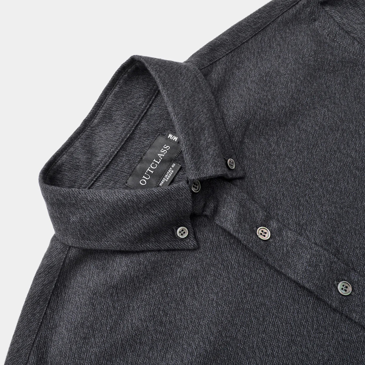 Charcoal Twill Flannel