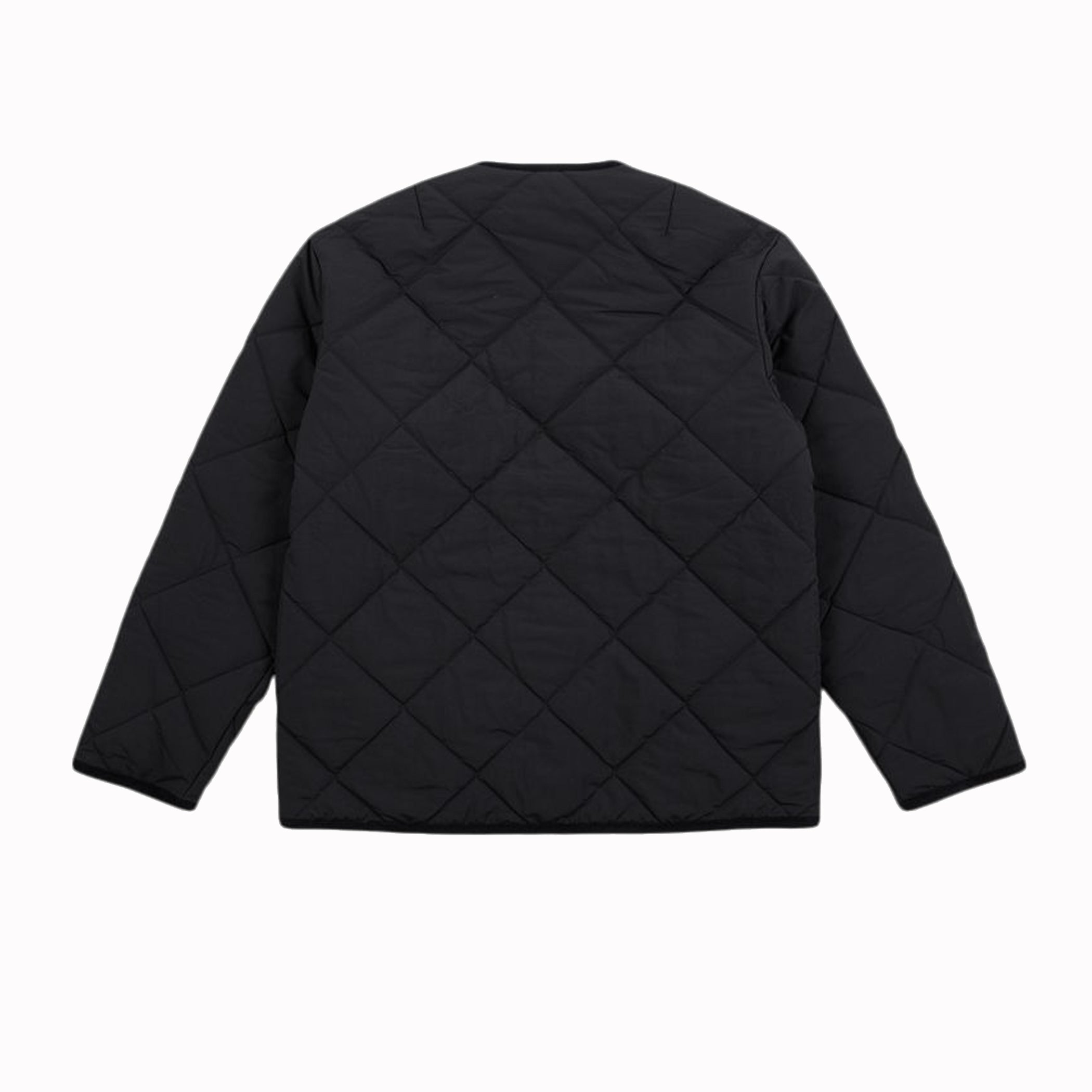 Lavenham Collarless Jacket - Big Quilt Lamp Black – Stomping Ground