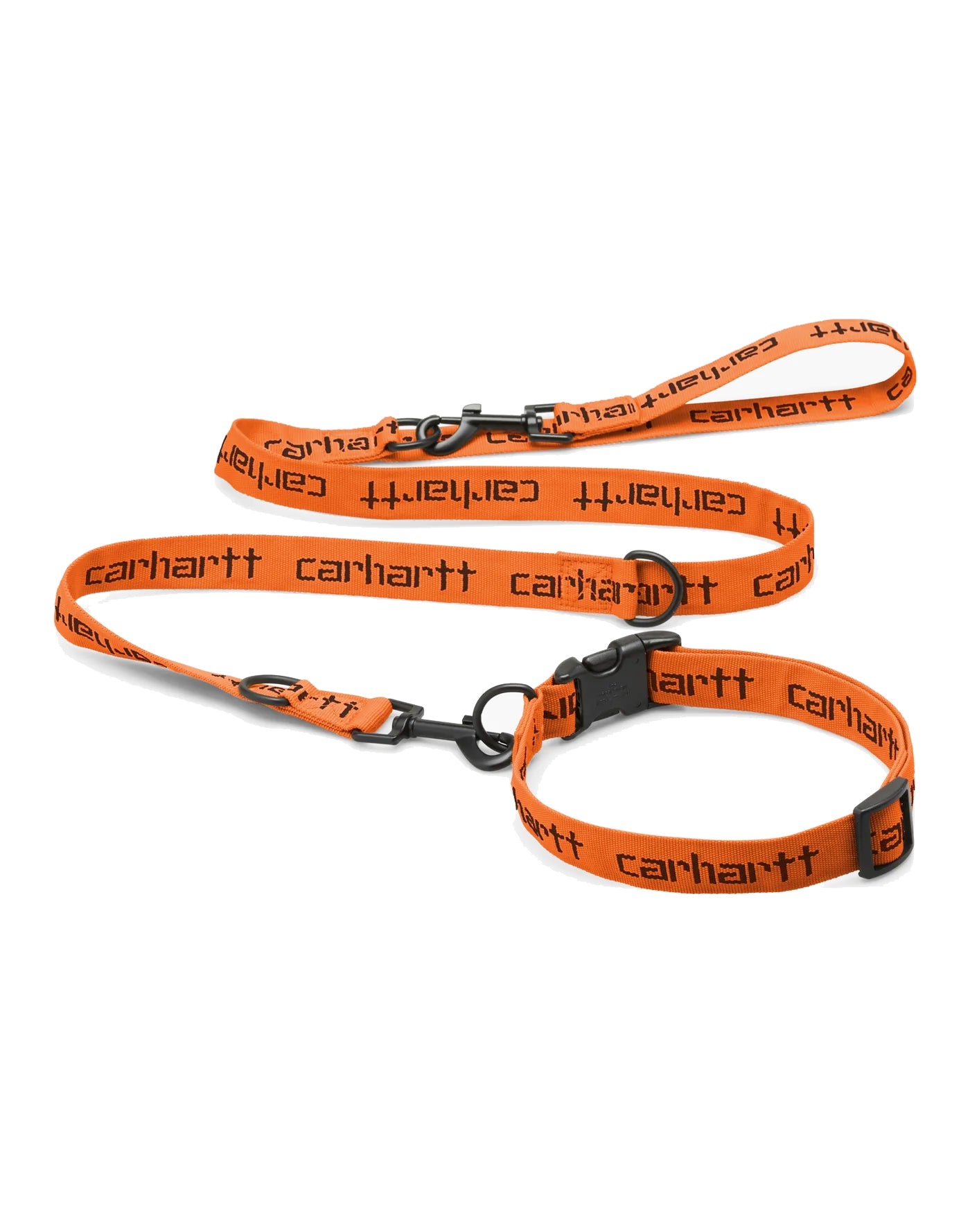Script Dog Leash &amp; Collar ORANGE CARHARTT WIP