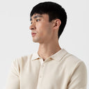 SUNSPEL FINE TEXTURE SS POLO ECRU