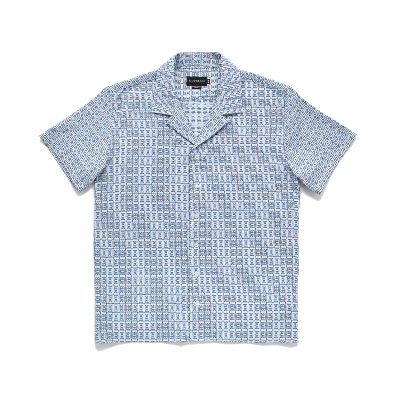 S/S Geometric Jacquard Shirt