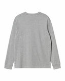 CARHARTT WIP L/S Pocket T-Shirt GREY HEATHER
The Long Sleeve Pocket T-Shirt is constructed from cotton jersey. It features a single chest pocket, adorned with a woven Carhartt WIP label.


100% Cotton Single Jersey, 175 g/sqm
regular fit
chest pocket
square label