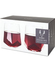 Faceted Wine Glasses
