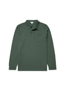 SUNSPEL Long Sleeve Riviera Polo Shirt DARK GREEN