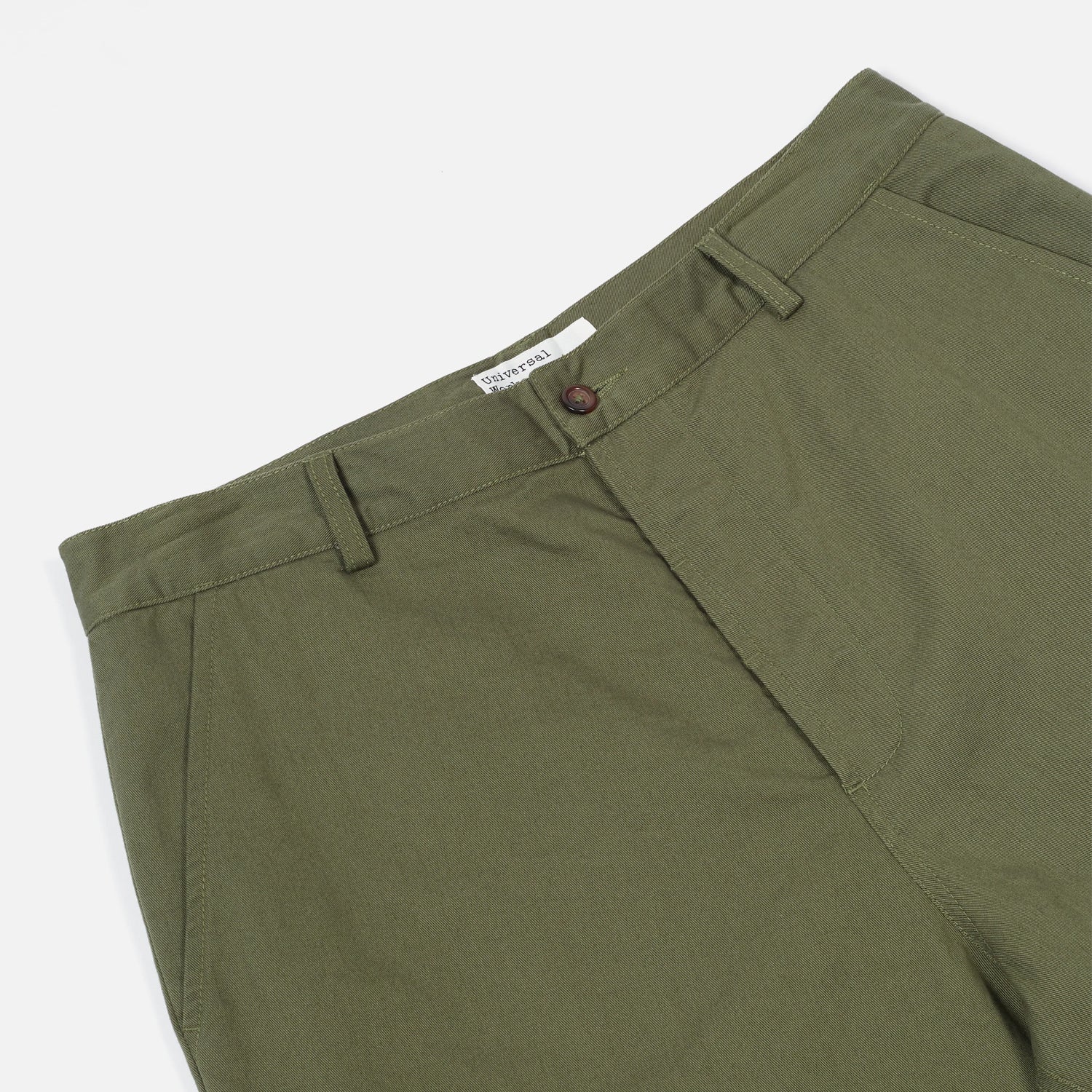 Universal Works Twill Military Chino Light Olive – Stomping Ground