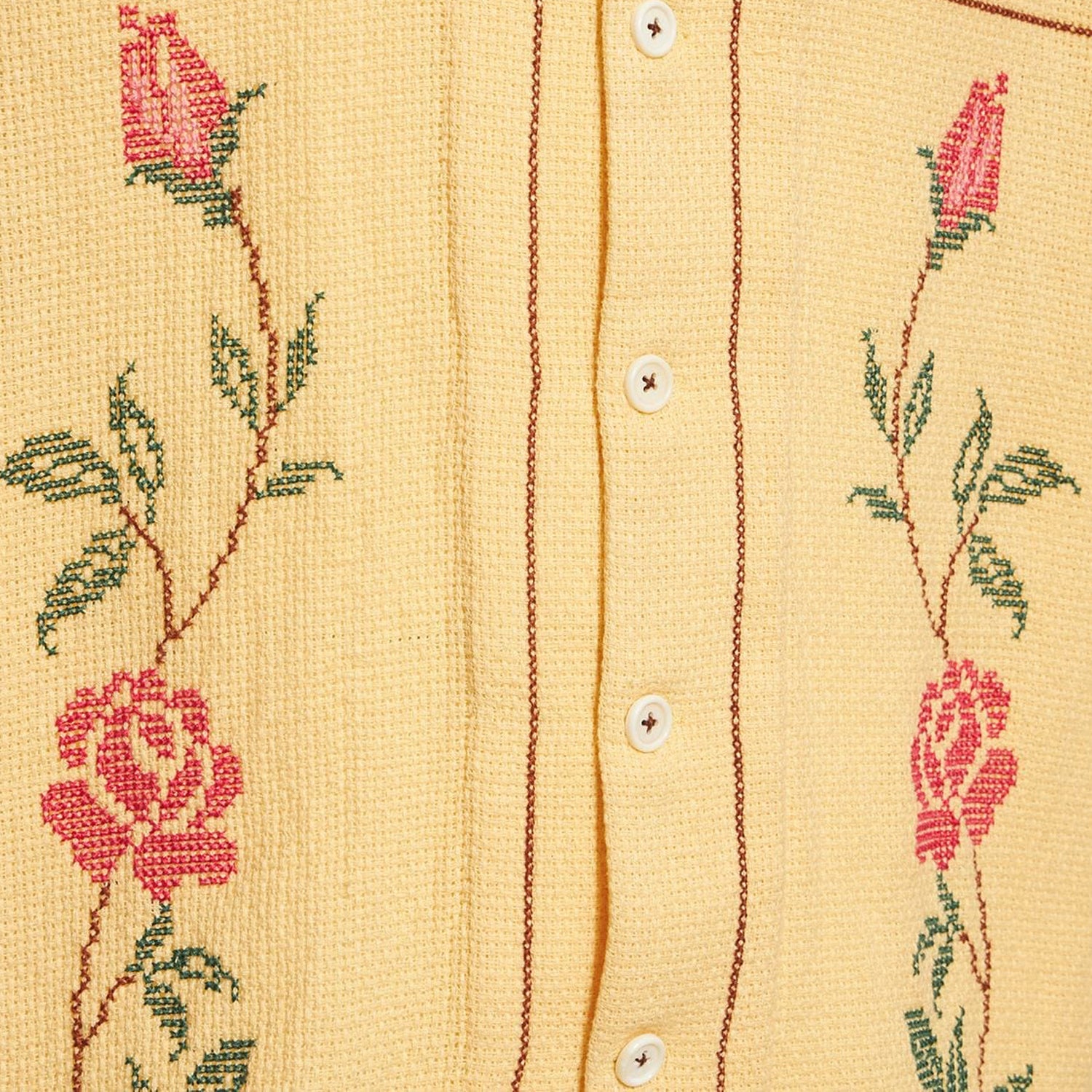 Rose Cross Stitch Shirt
